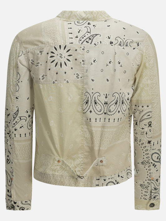 KAPITAL "Bandana Patchwork" Lightweight Jacket Beige