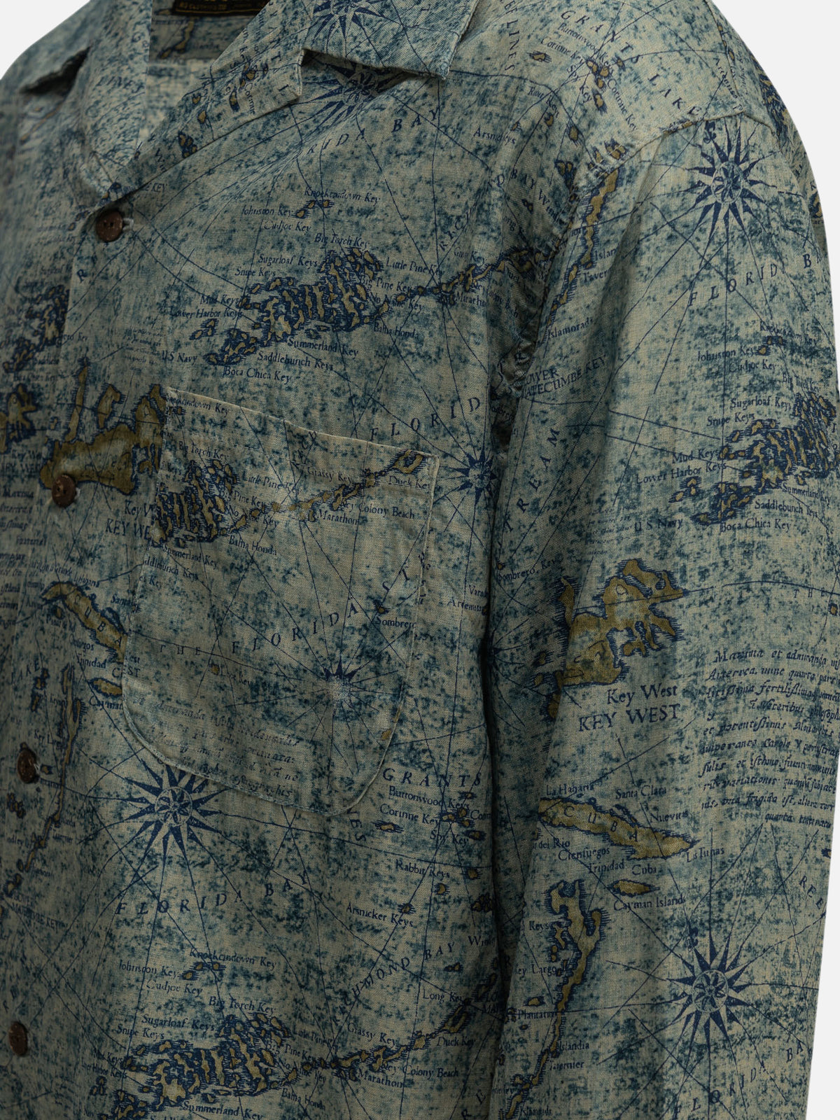 KAPITAL "Key West" Casual Shirt Blue