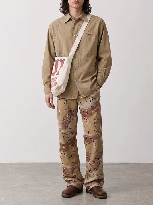 Casual shirts Solid colour Beige - KAPITAL Men | PLP | VIETTI Online Store | 2