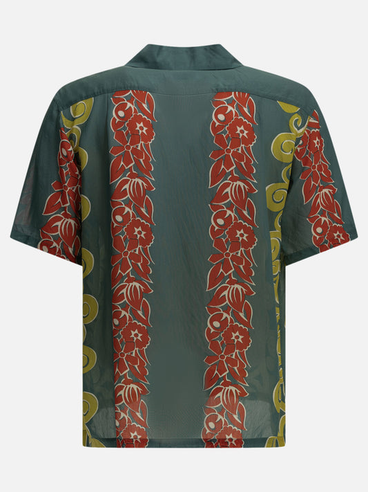 KAPITAL "Kona Tree" Casual Shirt Green