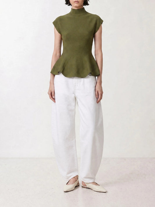 Casual tops Solid colour Green - Khaite Women | PLP | VIETTI Online Store | 2