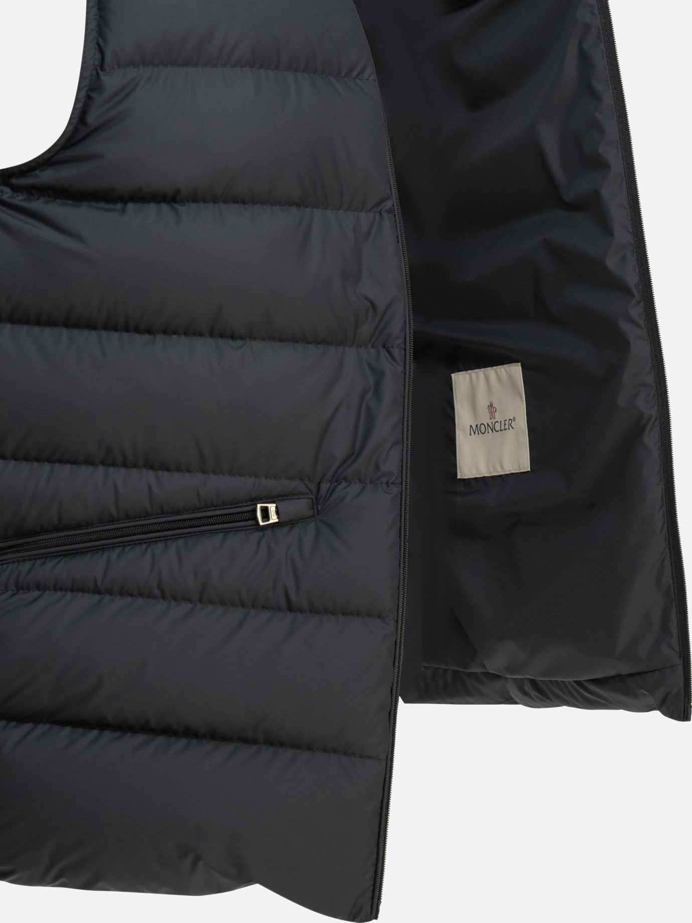 Vest jackets Logo Blue - Moncler Women | PDP | VIETTI Online Store | Zoom-Modal_4