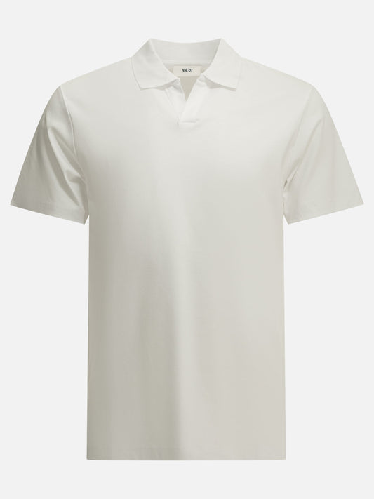 NN.07 "Paul" buttonless polo shirt White