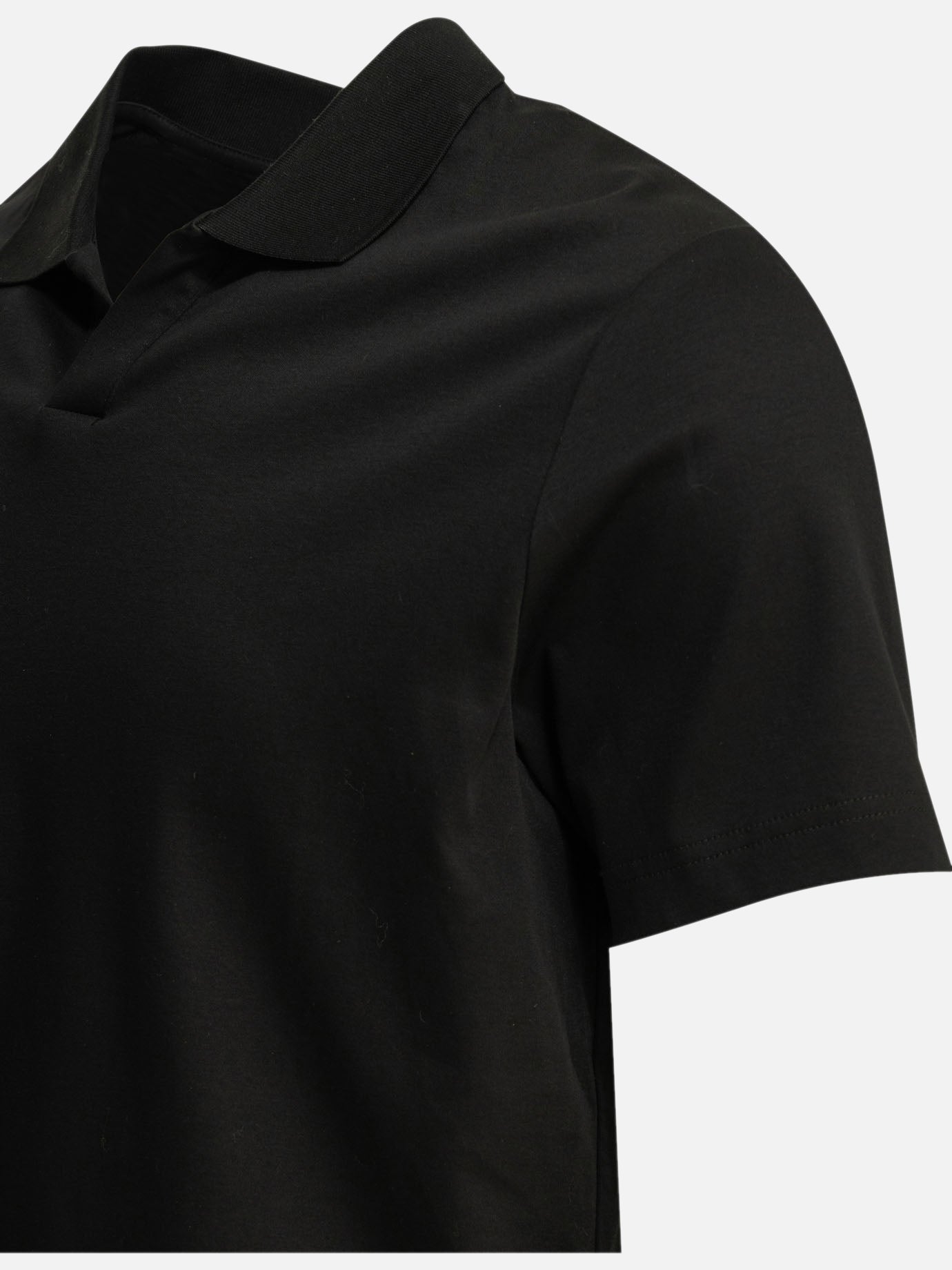 Polo shirts without buttons Solid colour Black - NN.07 Men | PDP | VIETTI Online Store | Zoom-Modal_4
