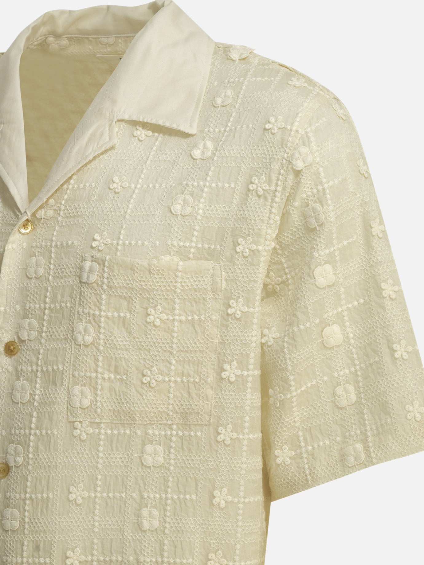 Casual shirts Embroidered White - NN.07 Men | PDP | VIETTI Online Store | Zoom-Modal_4