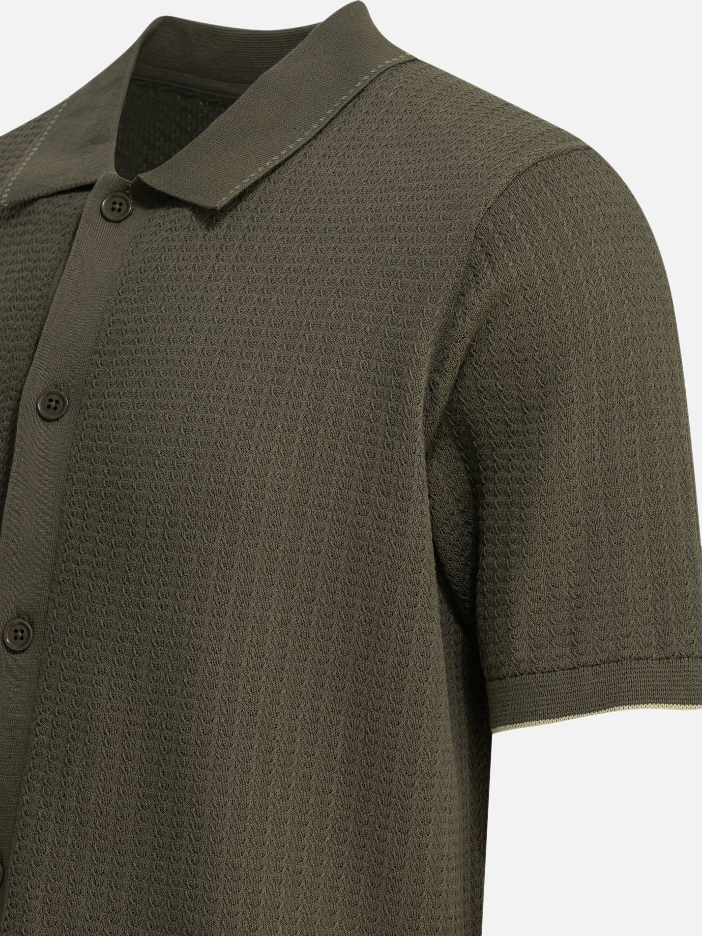 Polo shirts with buttons Solid colour Green - NN.07 Men | PDP | VIETTI Online Store | Zoom-Modal_4
