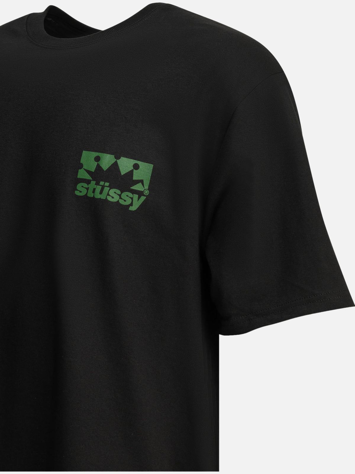 Stüssy "Crown" Crew-Neck T-Shirt Black