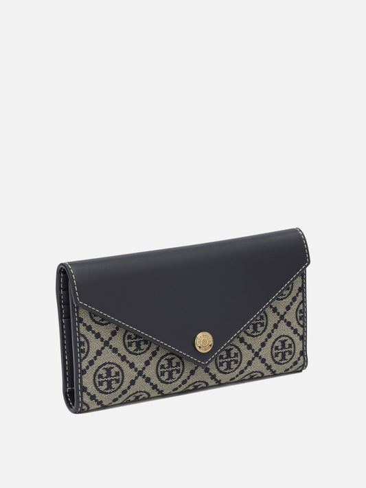 Tory Burch "T Monogram" Wallet Blue