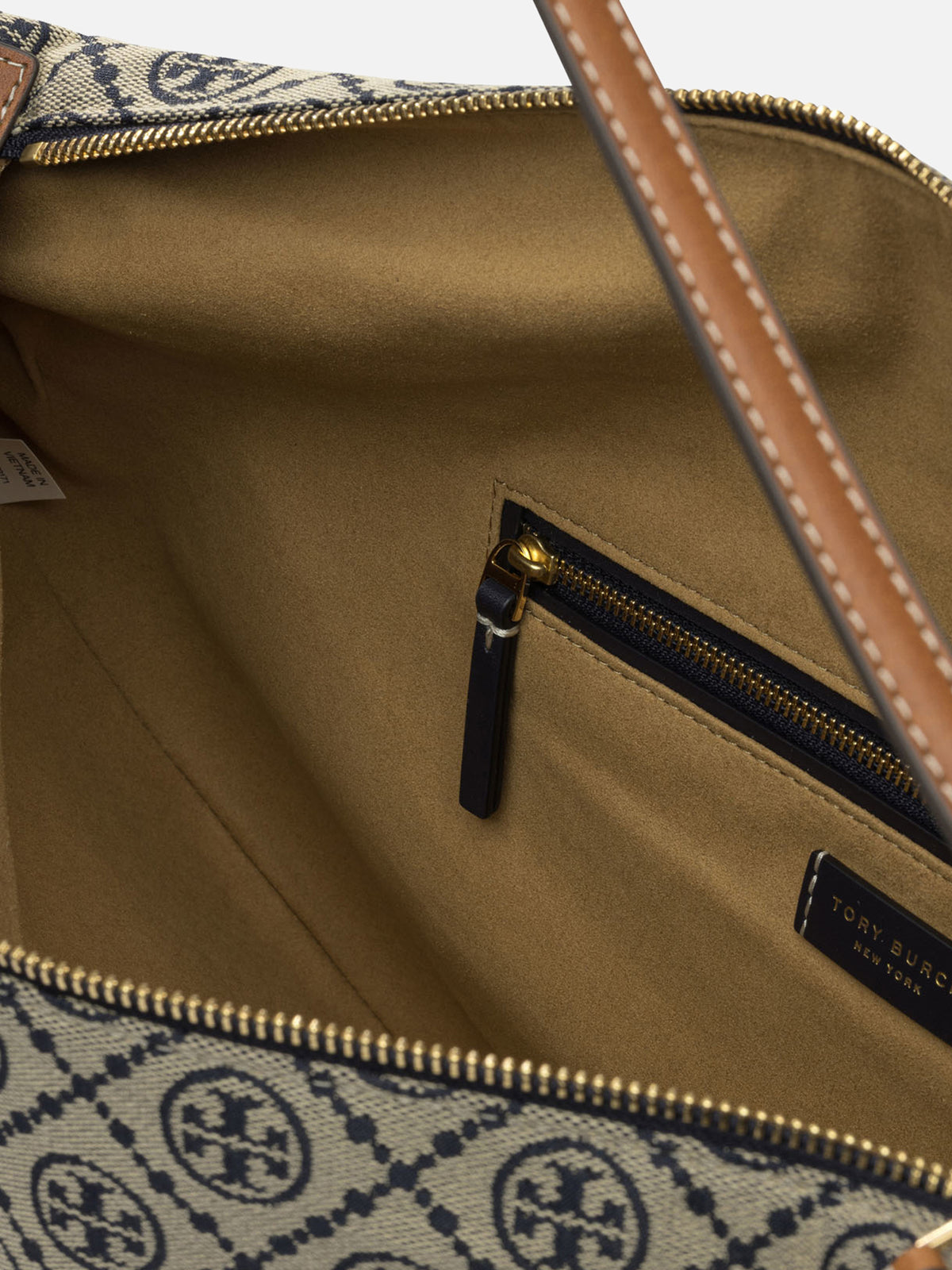 Tory Burch "Balloon" Large Shoulder Bag Beige