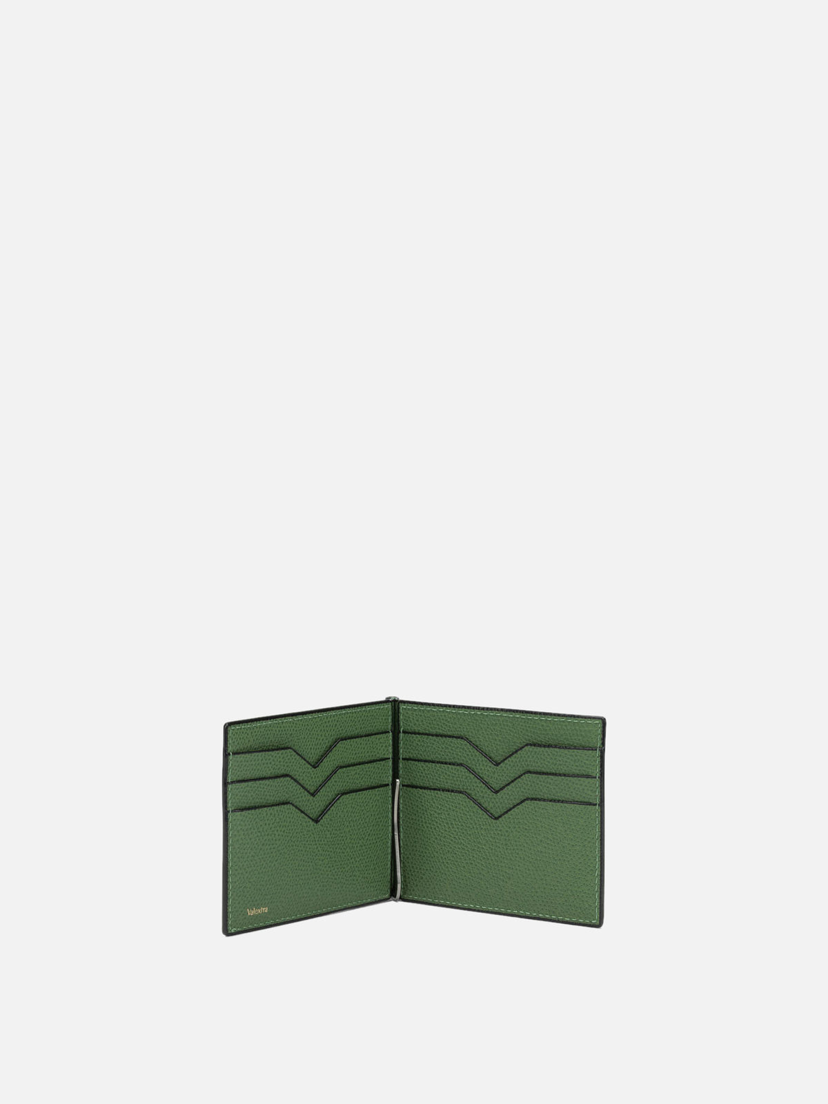 Valextra "Grip Semplice" Wallet Green