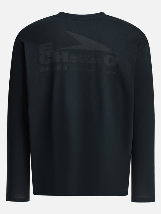 Crewneck t-shirts Logo Blue - Wanderlust Vision x VIETTI Men | PLP | VIETTI Online Store | 2