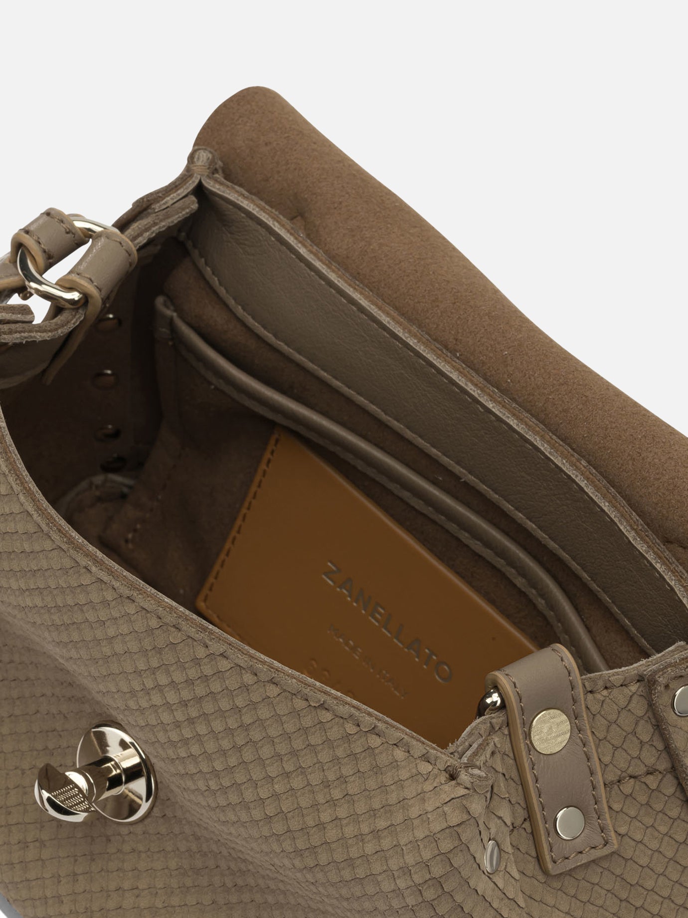 Small bags 100% bovine leather - Lining: 100% polyester Beige - Zanellato Women | PDP | VIETTI Online Store | Zoom-Modal_5