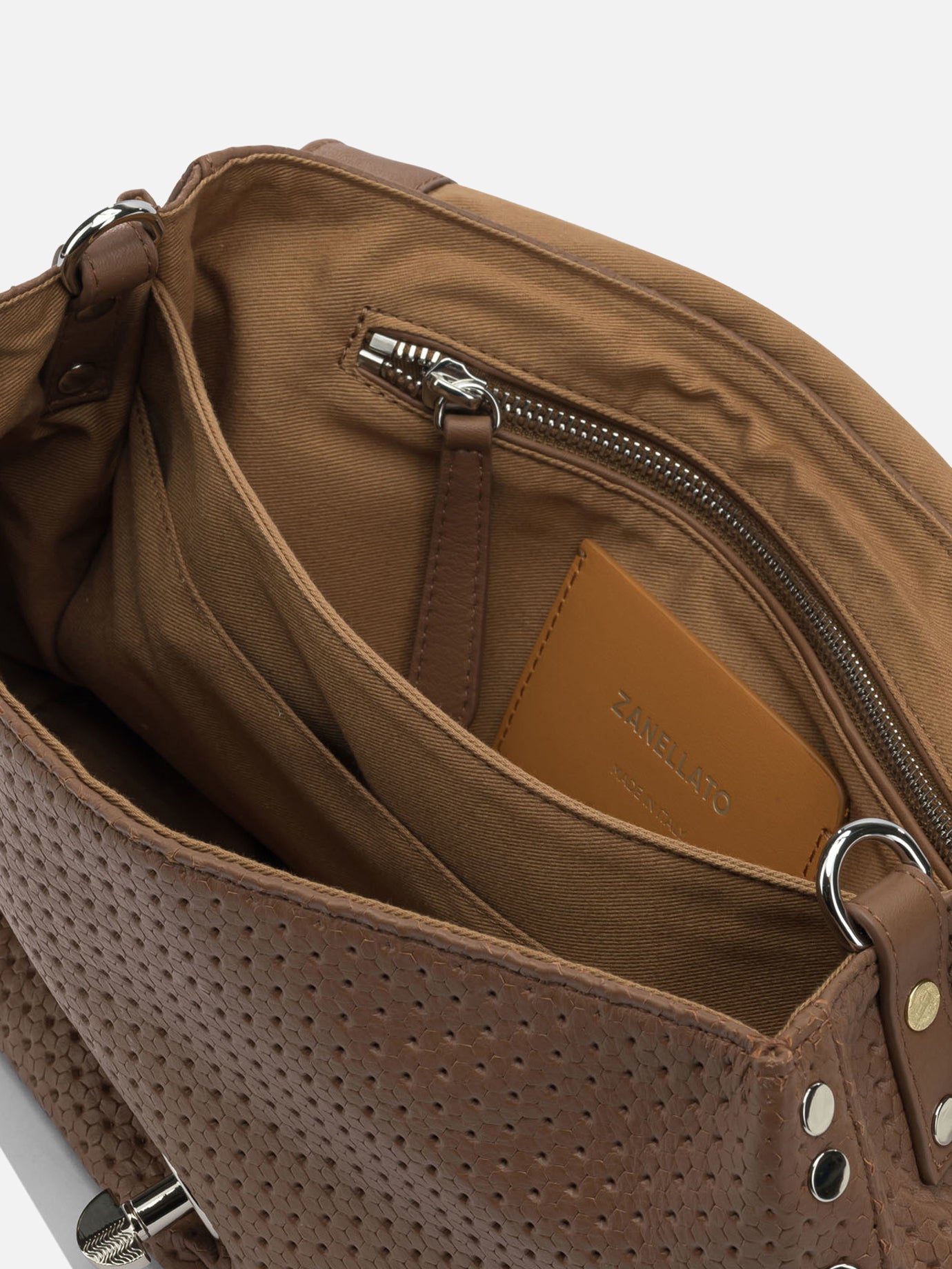 Small bags 100% bovine leather - Lining: 100% cotton Brown - Zanellato Women | PDP | VIETTI Online Store | Zoom-Modal_5