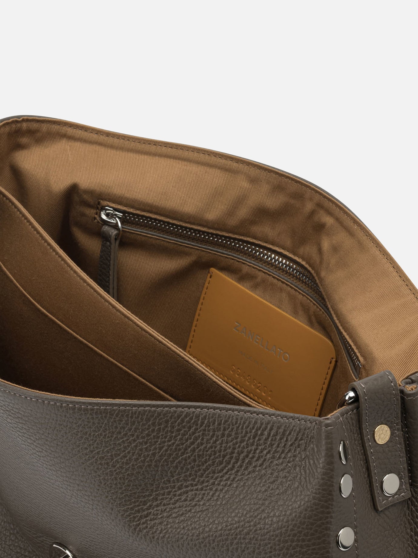 Medium bags 100% bovine leather - Lining: 100% cotton Brown - Zanellato Women | PDP | VIETTI Online Store | Zoom-Modal_5