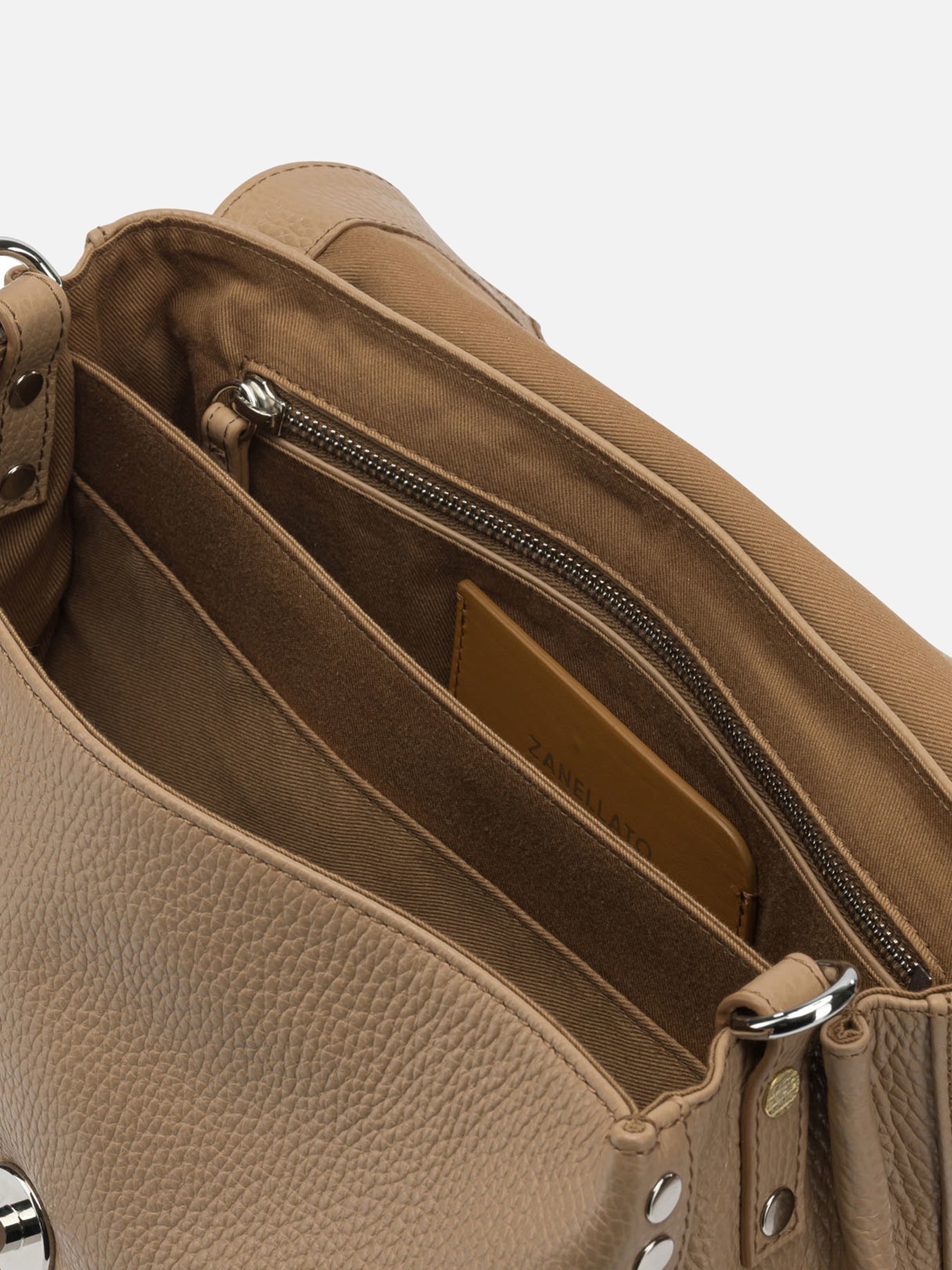 Small bags 100% bovine leather - Lining: 100% cotton Beige - Zanellato Women | PDP | VIETTI Online Store | Zoom-Modal_5