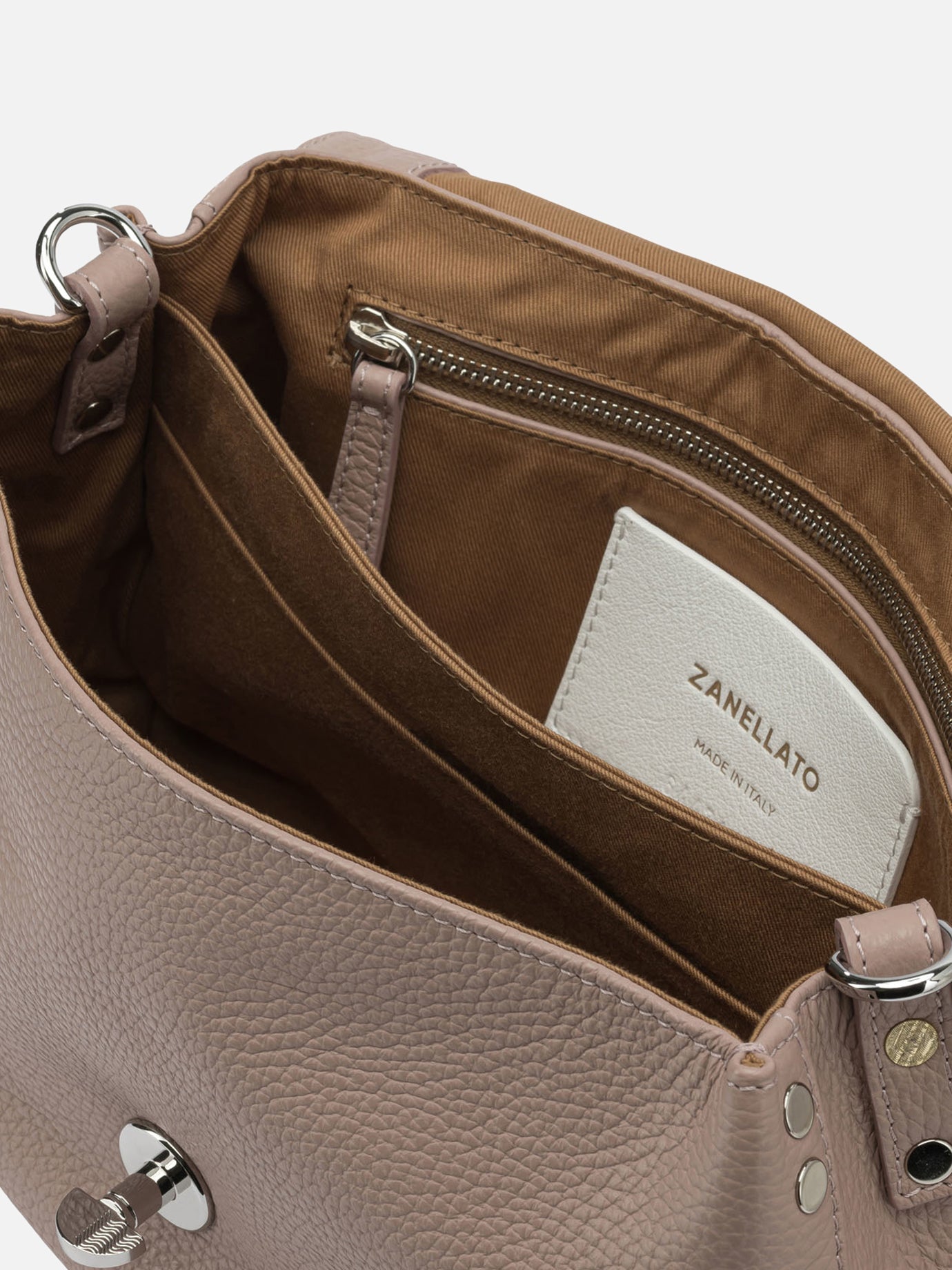 Small bags 100% bovine leather - Lining: 100% cotton Beige - Zanellato Women | PDP | VIETTI Online Store | Zoom-Modal_5