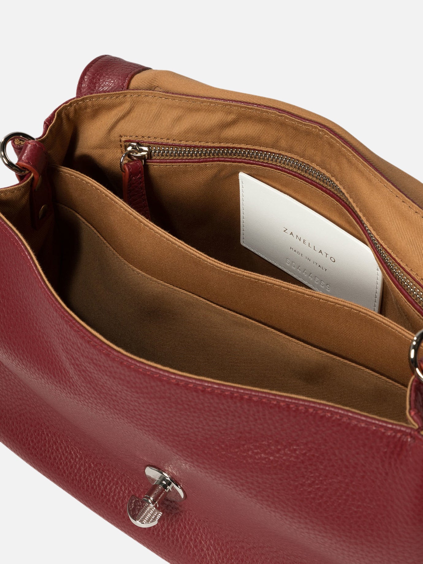 Small bags 100% bovine leather - Lining: 100% cotton Bordeaux - Zanellato Women | PDP | VIETTI Online Store | Zoom-Modal_5
