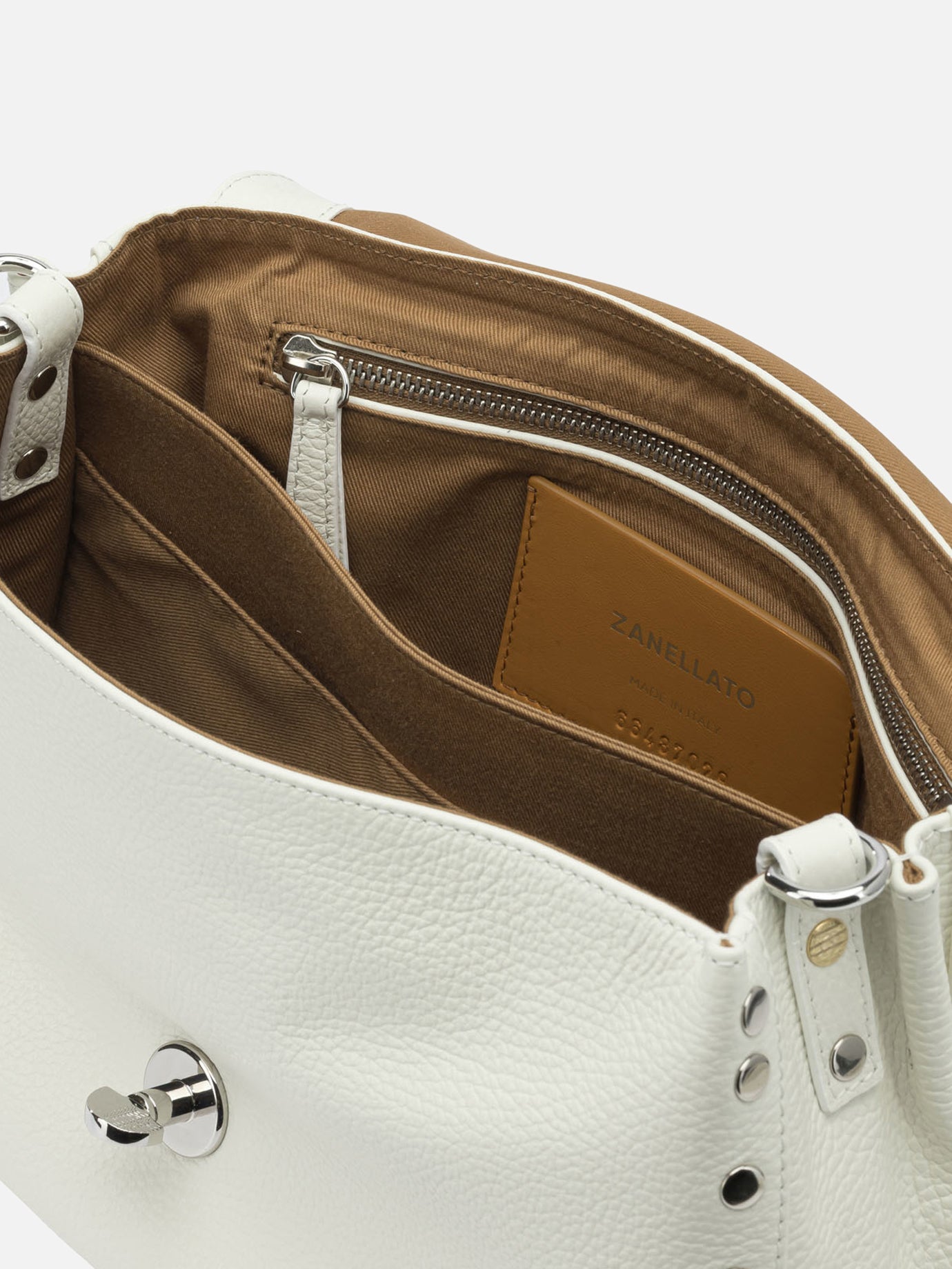 Small bags 100% bovine leather - Lining: 100% cotton White - Zanellato Women | PDP | VIETTI Online Store | Zoom-Modal_5