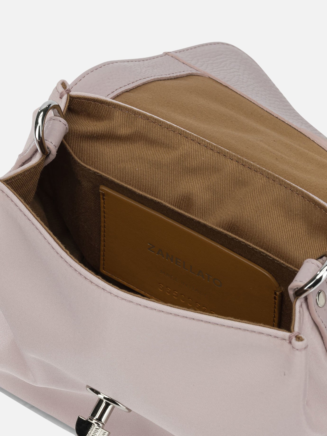 Small bags 85% nylon 15% bovine leather - Lining: 100% cotton Pink - Zanellato Women | PDP | VIETTI Online Store | Zoom-Modal_5