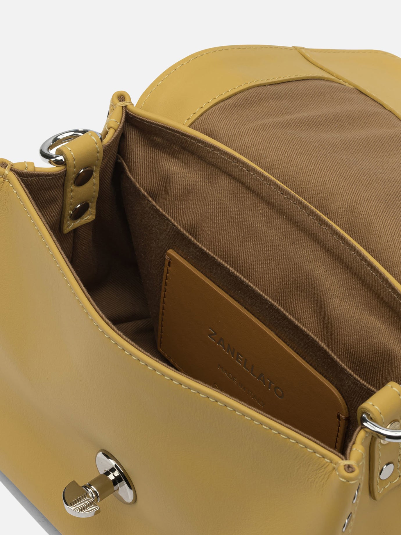 Small bags 100% bovine leather - Lining: 100% cotton Yellow - Zanellato Women | PDP | VIETTI Online Store | Zoom-Modal_5