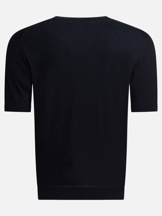 Crewneck t-shirts Solid colour Blue - Zegna Men | PLP | VIETTI Online Store | 2