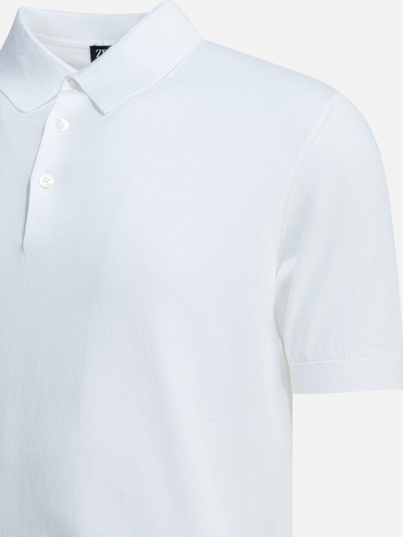 Polo shirts with buttons Solid colour White - Zegna Men | PDP | VIETTI Online Store | Zoom-Modal_4