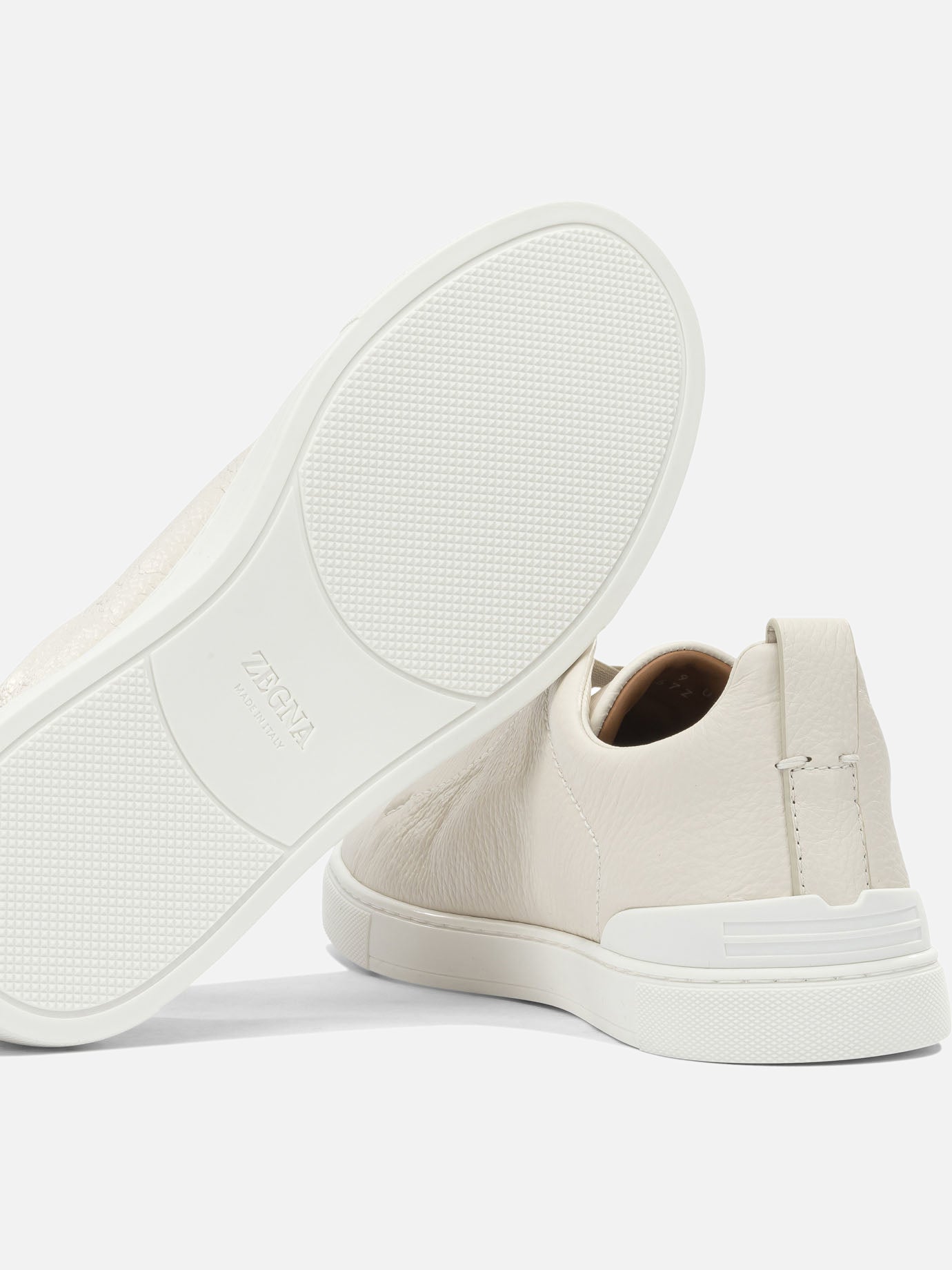 Low top sneakers 100% deer leather - 60% thermoplastic polyurethane 40% polyurethane Beige - Zegna Men | PDP | VIETTI Online Store | Zoom-Modal_5