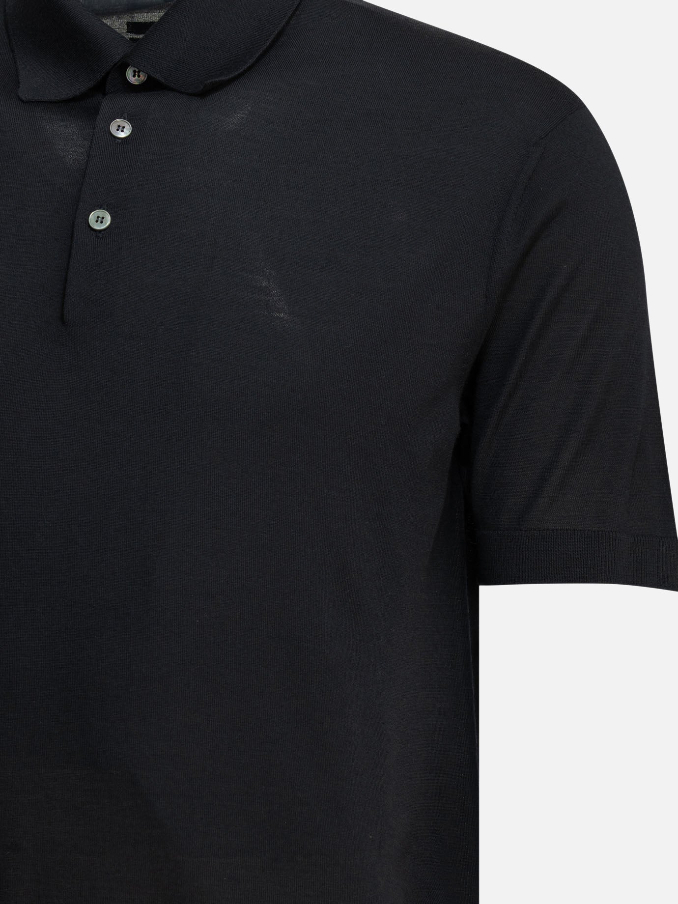 Polo shirts with buttons Solid colour Blue - Zegna Men | PDP | VIETTI Online Store | Zoom-Modal_4