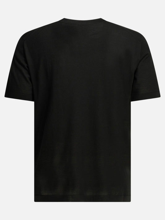 Crewneck t-shirts Solid colour Black - Zegna Men | PLP | VIETTI Online Store | 2
