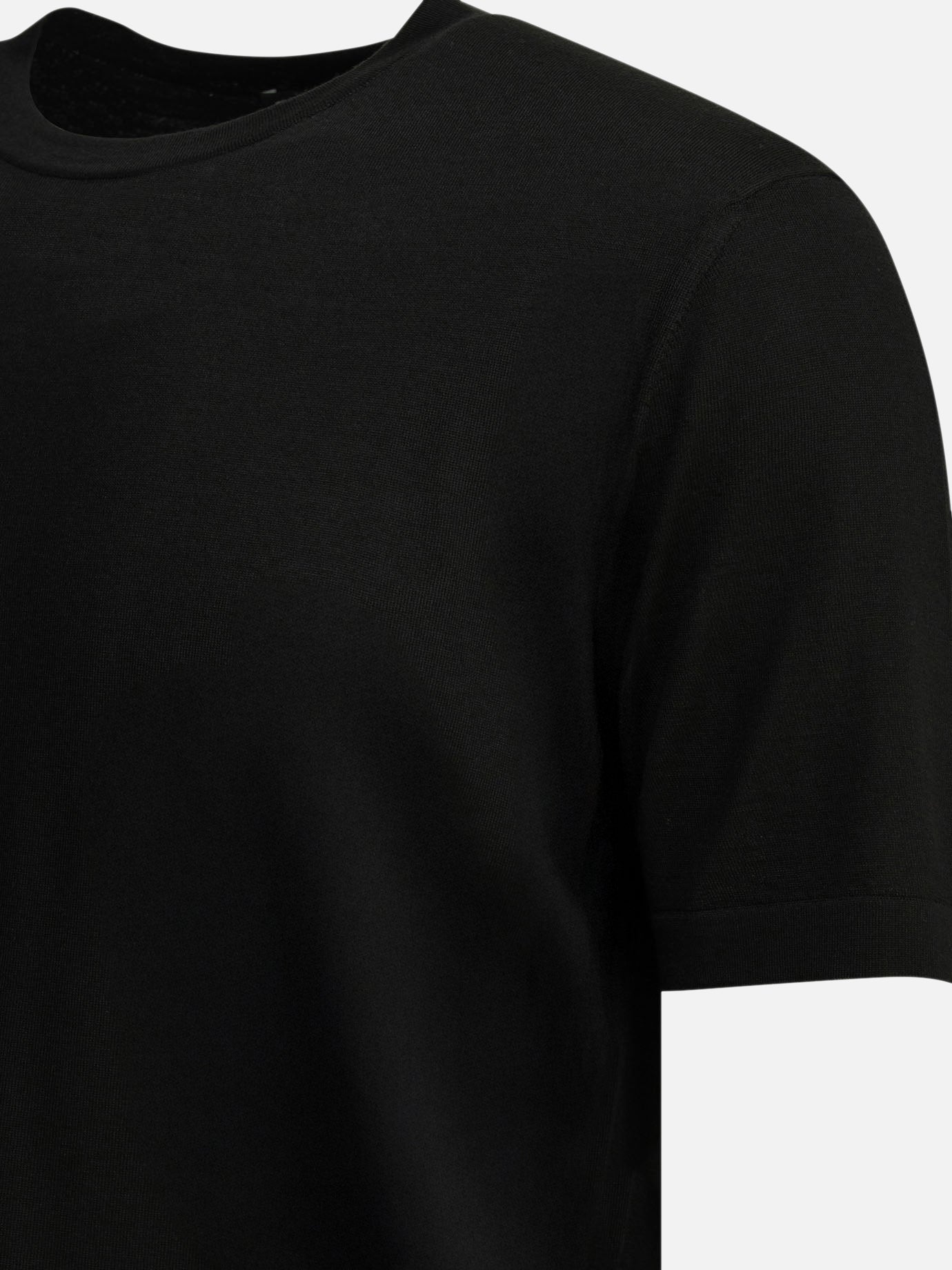Crewneck t-shirts Solid colour Black - Zegna Men | PDP | VIETTI Online Store | Zoom-Modal_4