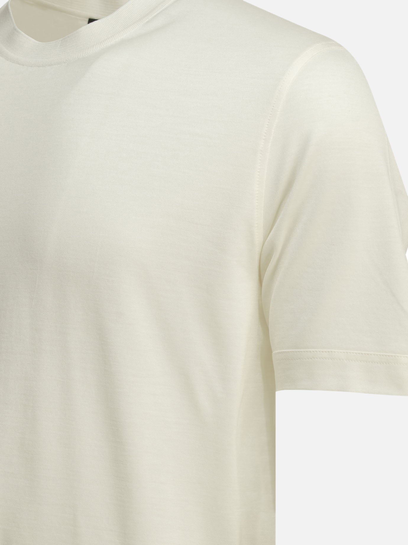 Crewneck t-shirts Solid colour White - Zegna Men | PDP | VIETTI Online Store | Zoom-Modal_4