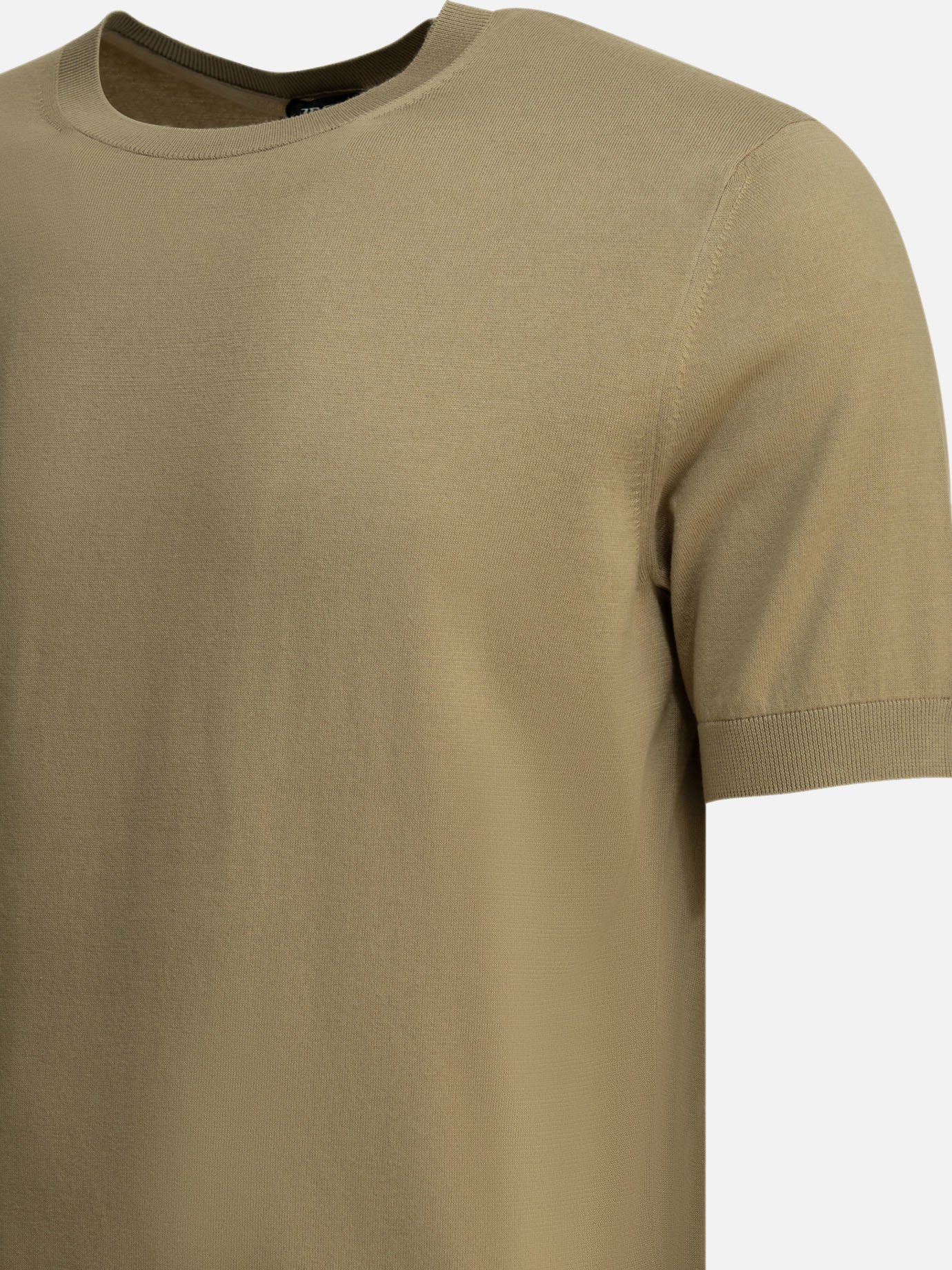 Crewneck t-shirts Solid colour Beige - Zegna Men | PDP | VIETTI Online Store | Zoom-Modal_4