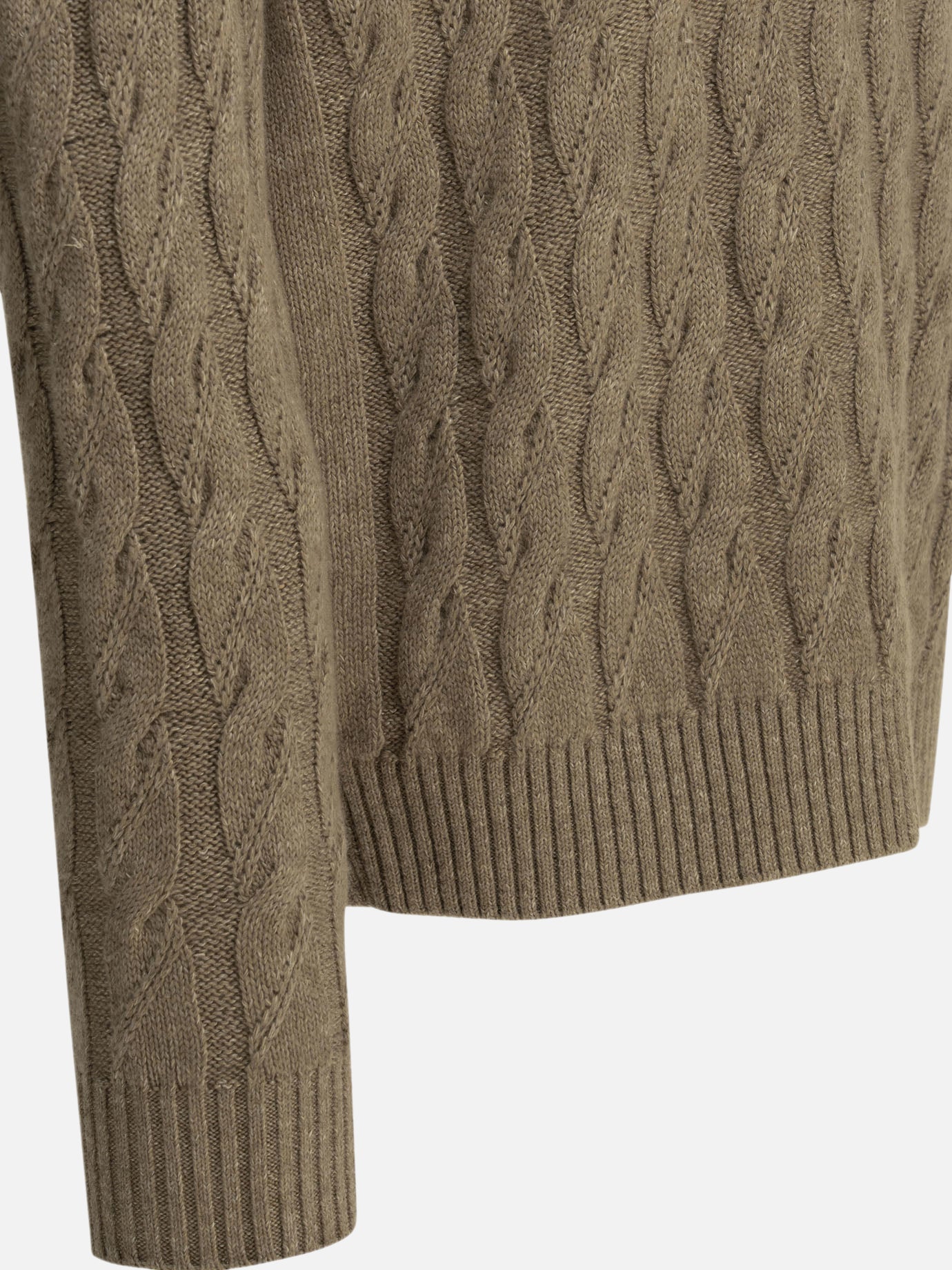 Crewneck sweaters Textured knit Beige - Zegna Men | PDP | VIETTI Online Store | Zoom-Modal_4