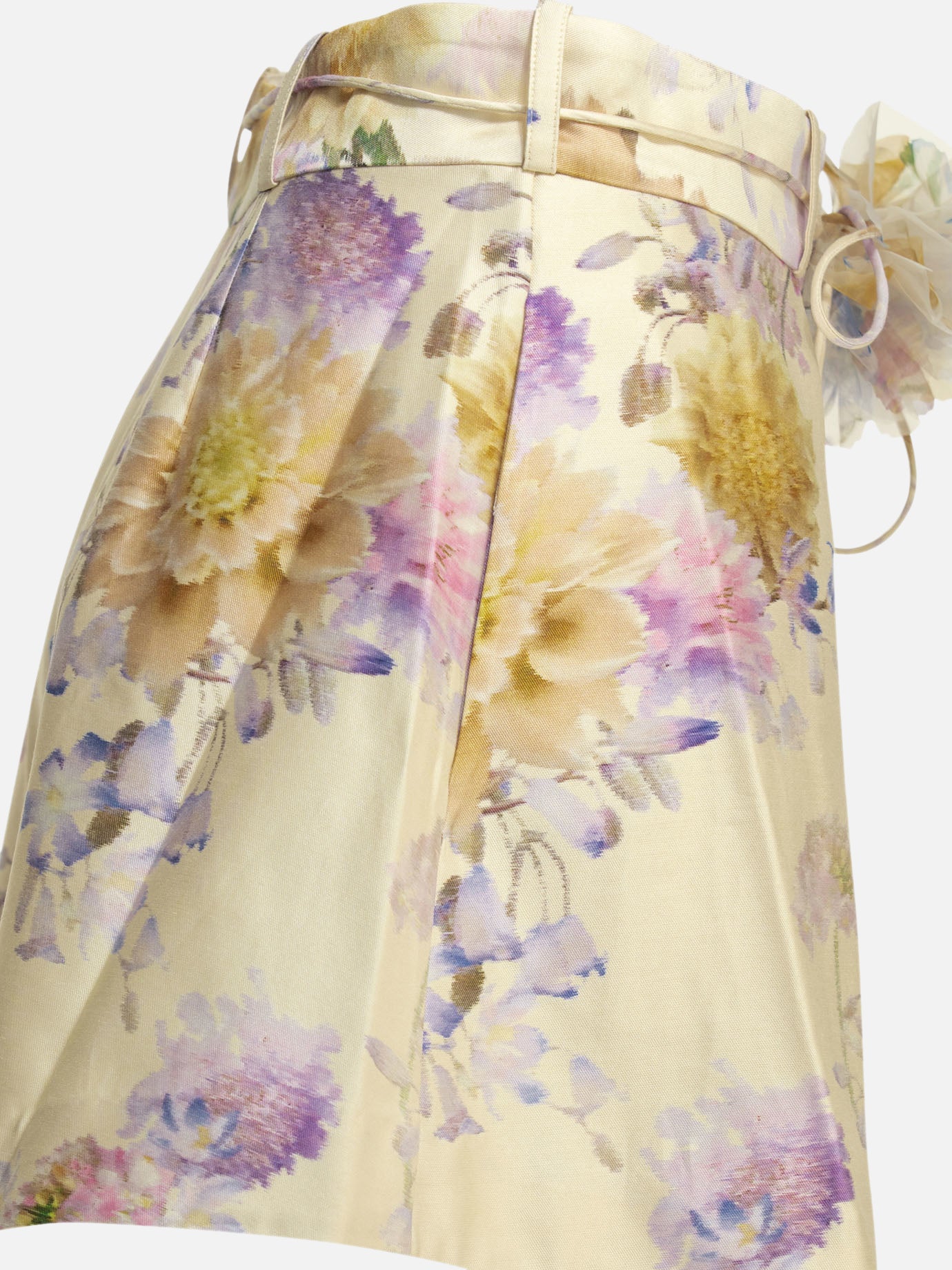 Drawstring shorts Floral White - Zimmermann Women | PDP | VIETTI Online Store | Zoom-Modal_4