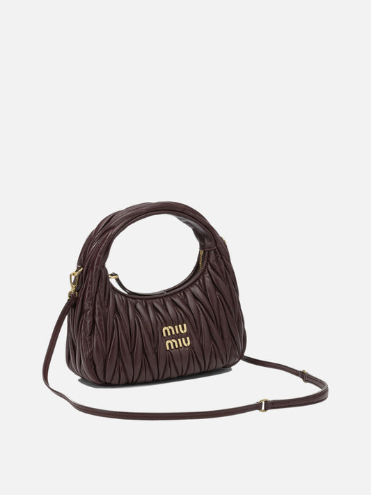 Miu Miu "Wander" Small handbag Bordeaux