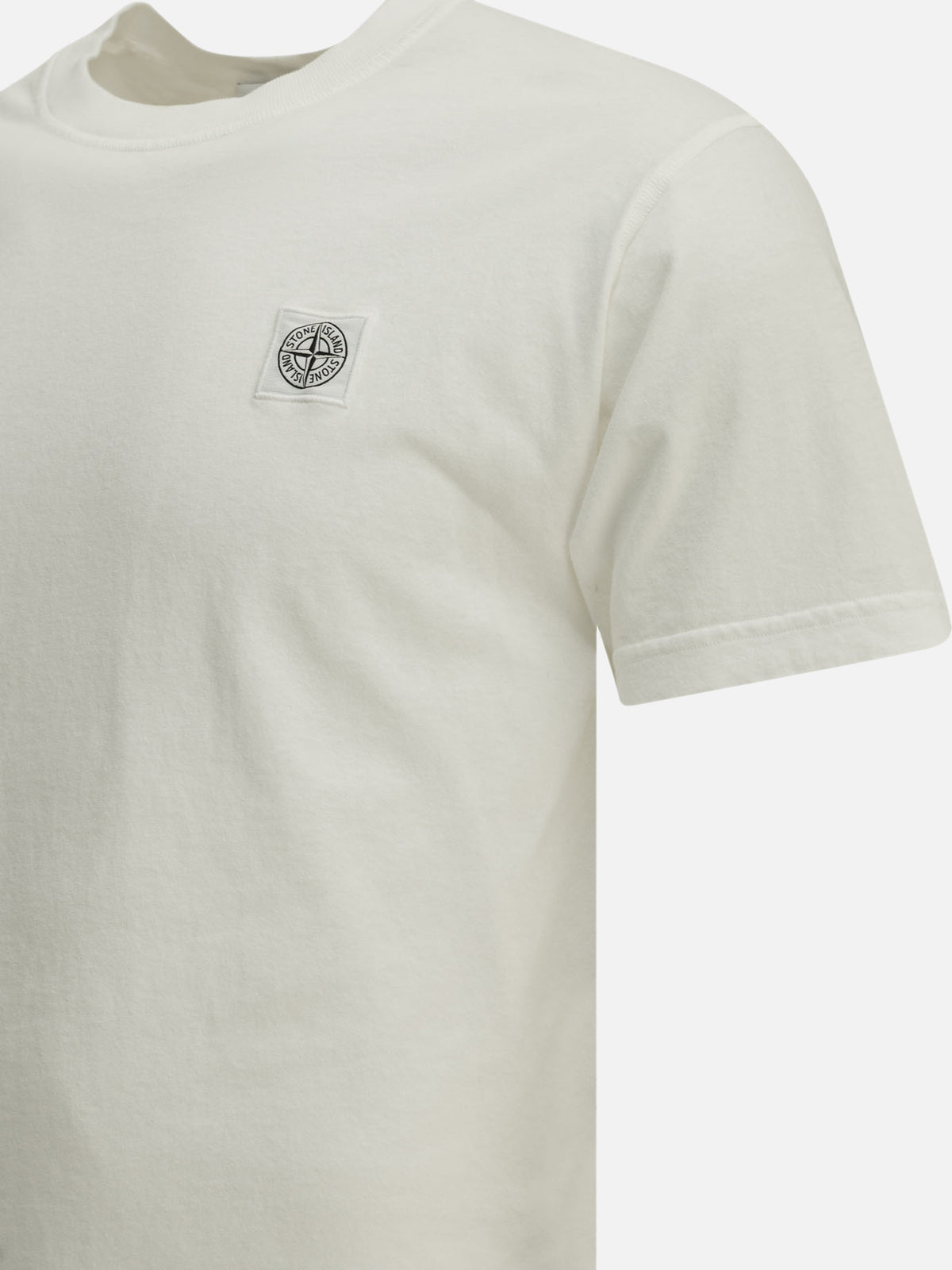 Stone Island Crew-neck T-shirt with logo White