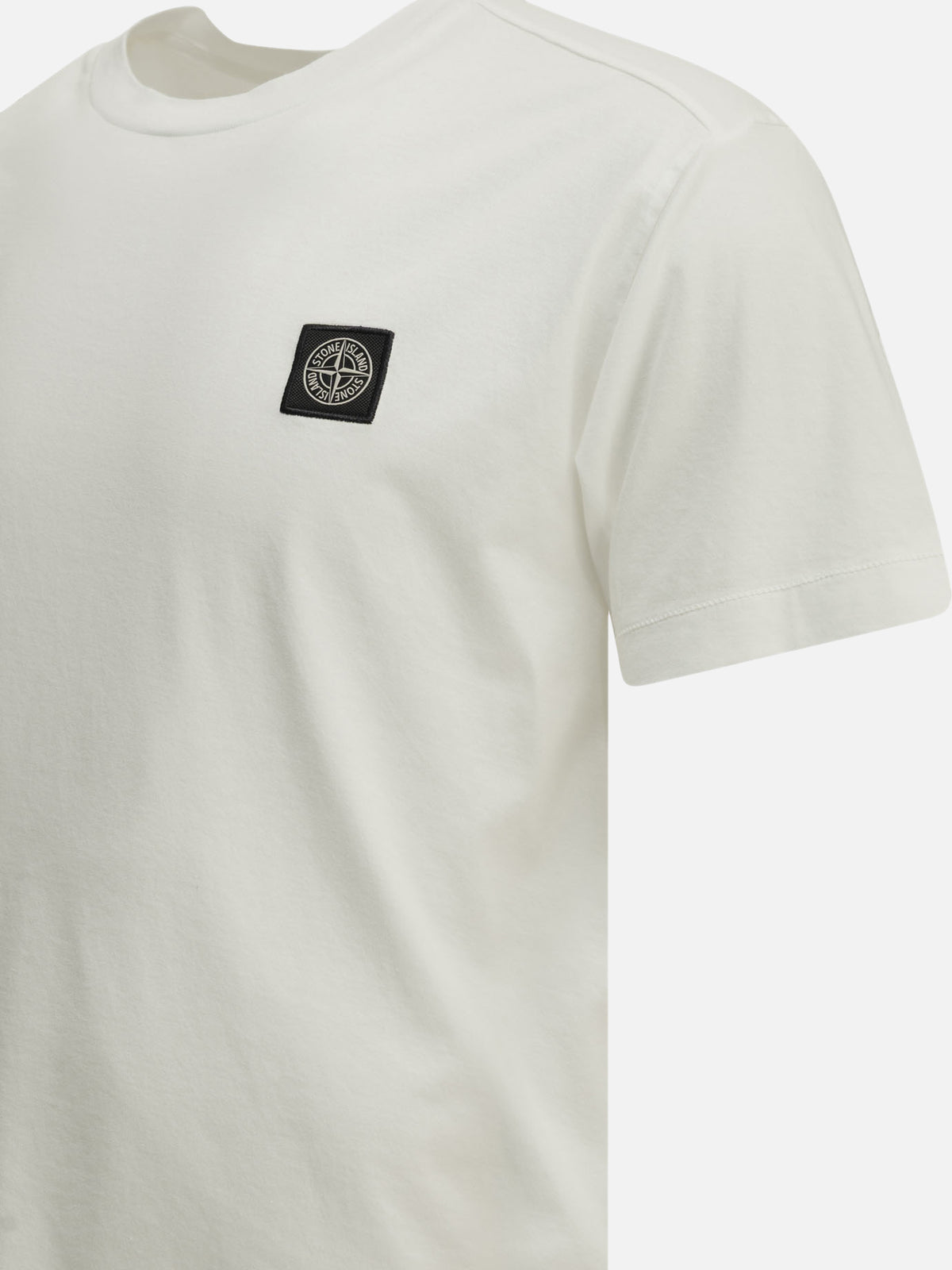 Stone Island Crew-neck T-shirt with logo White