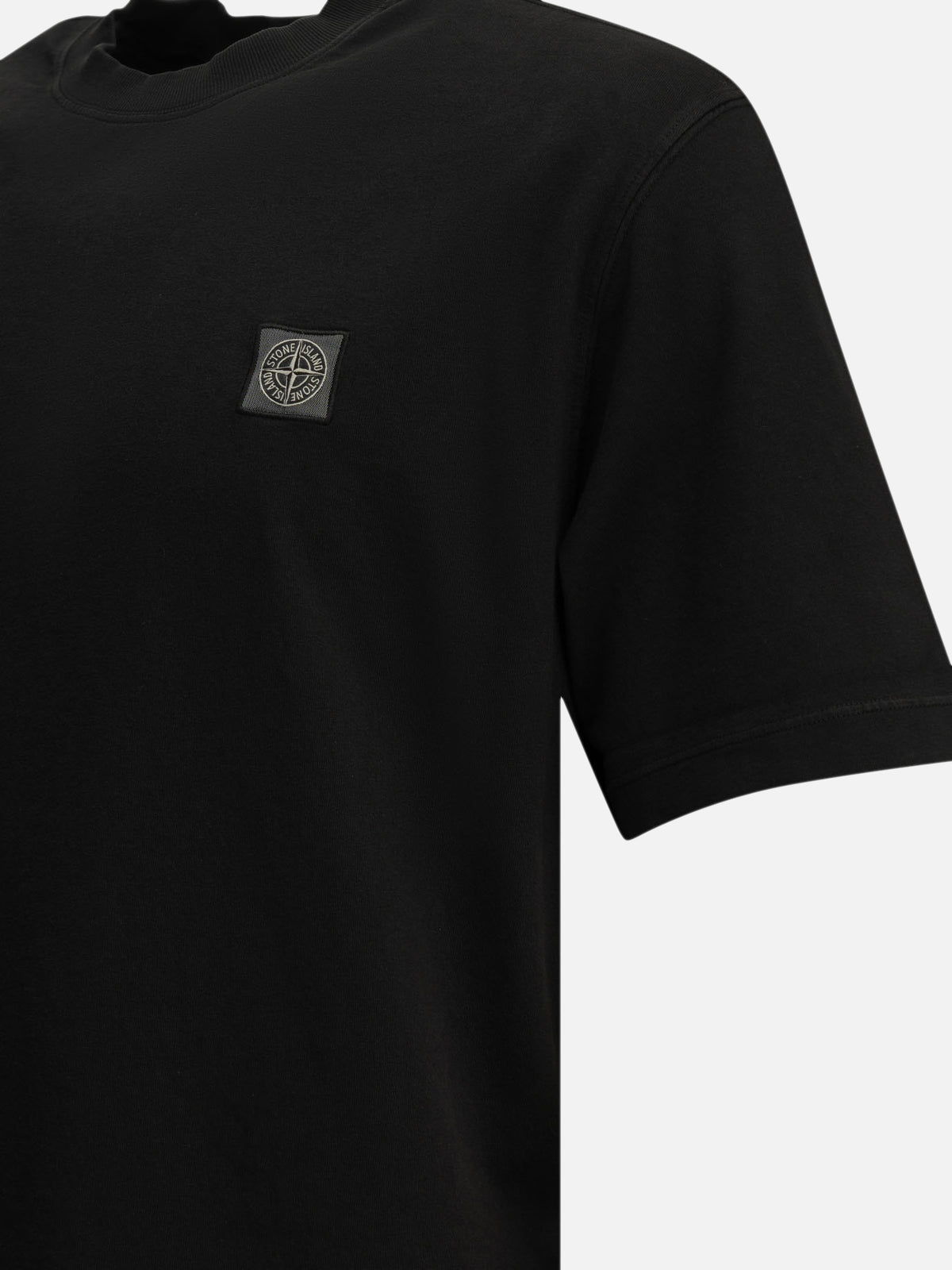 Stone Island Crew-neck T-shirt with logo Black