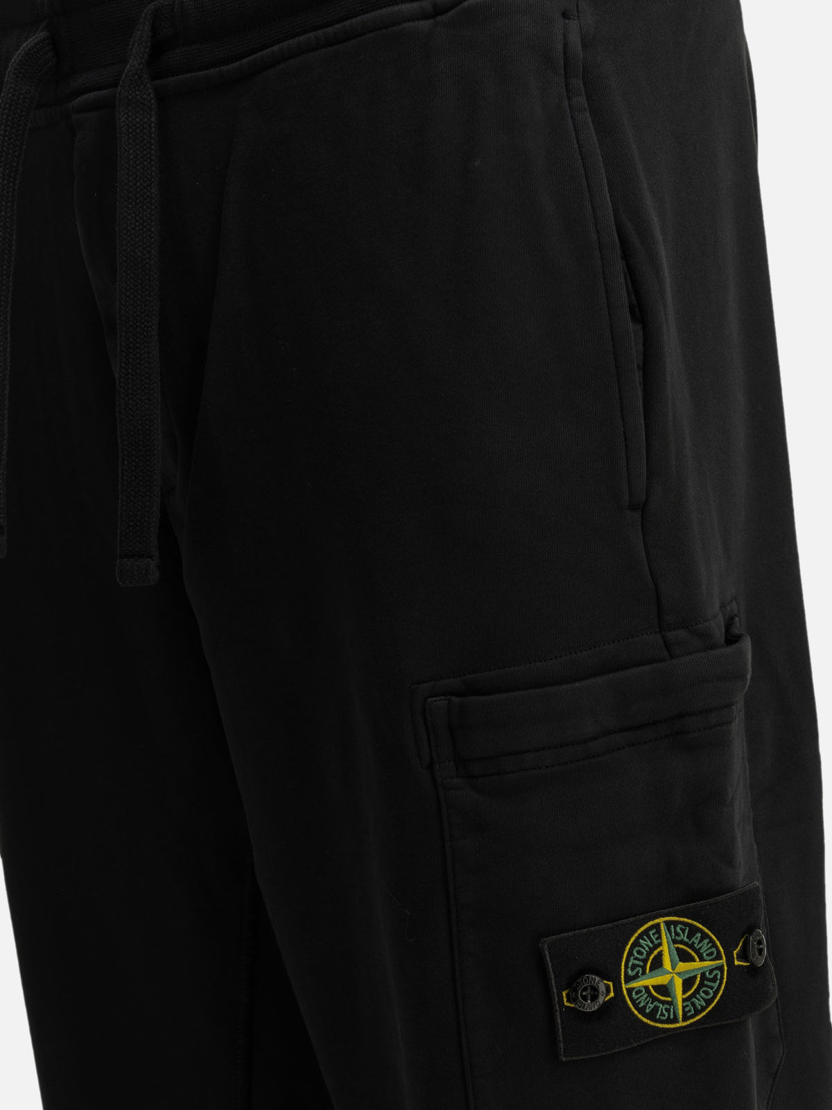Stone Island Sports Pants with Logo Black