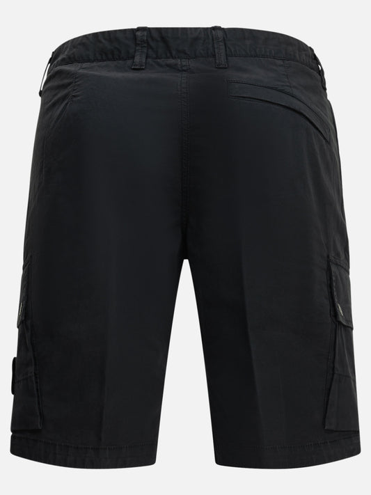 Stone Island Logo Cargo Shorts Blue