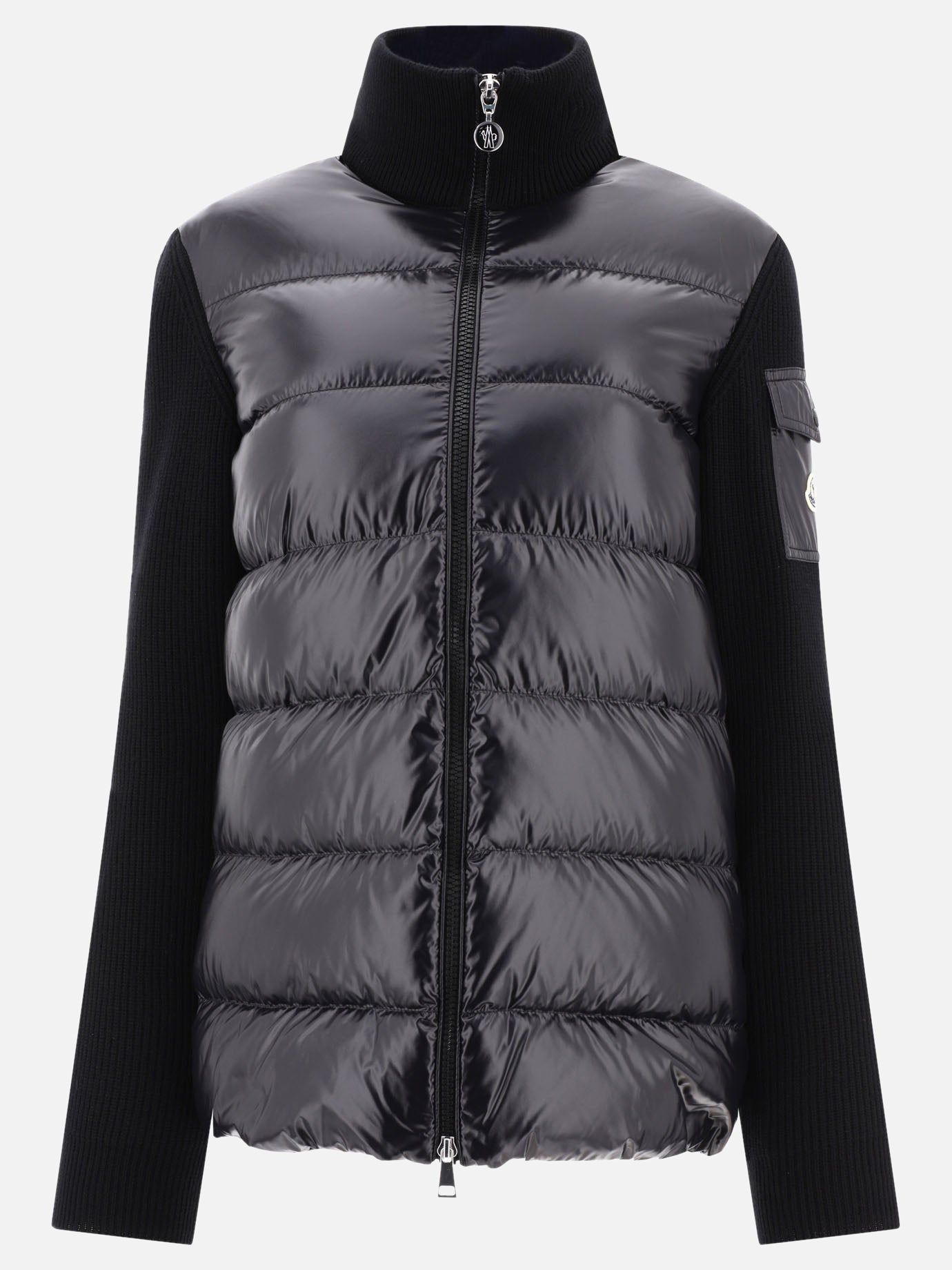 Moncler Piumino tricot Nero Donna VIETTI Online Store