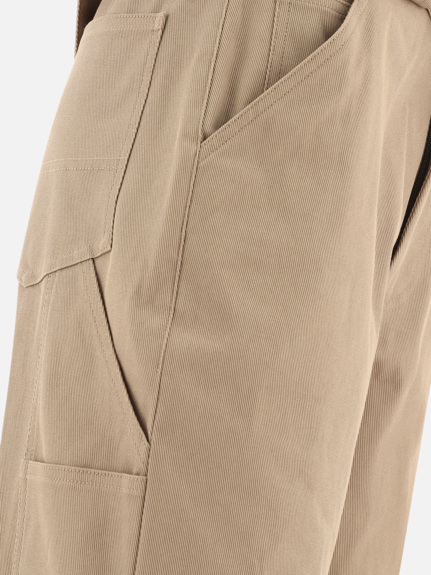 Cargo & parachute trousers Solid colour Beige - Alaïa Women | PDP | VIETTI Online Store | Zoom-Modal_4