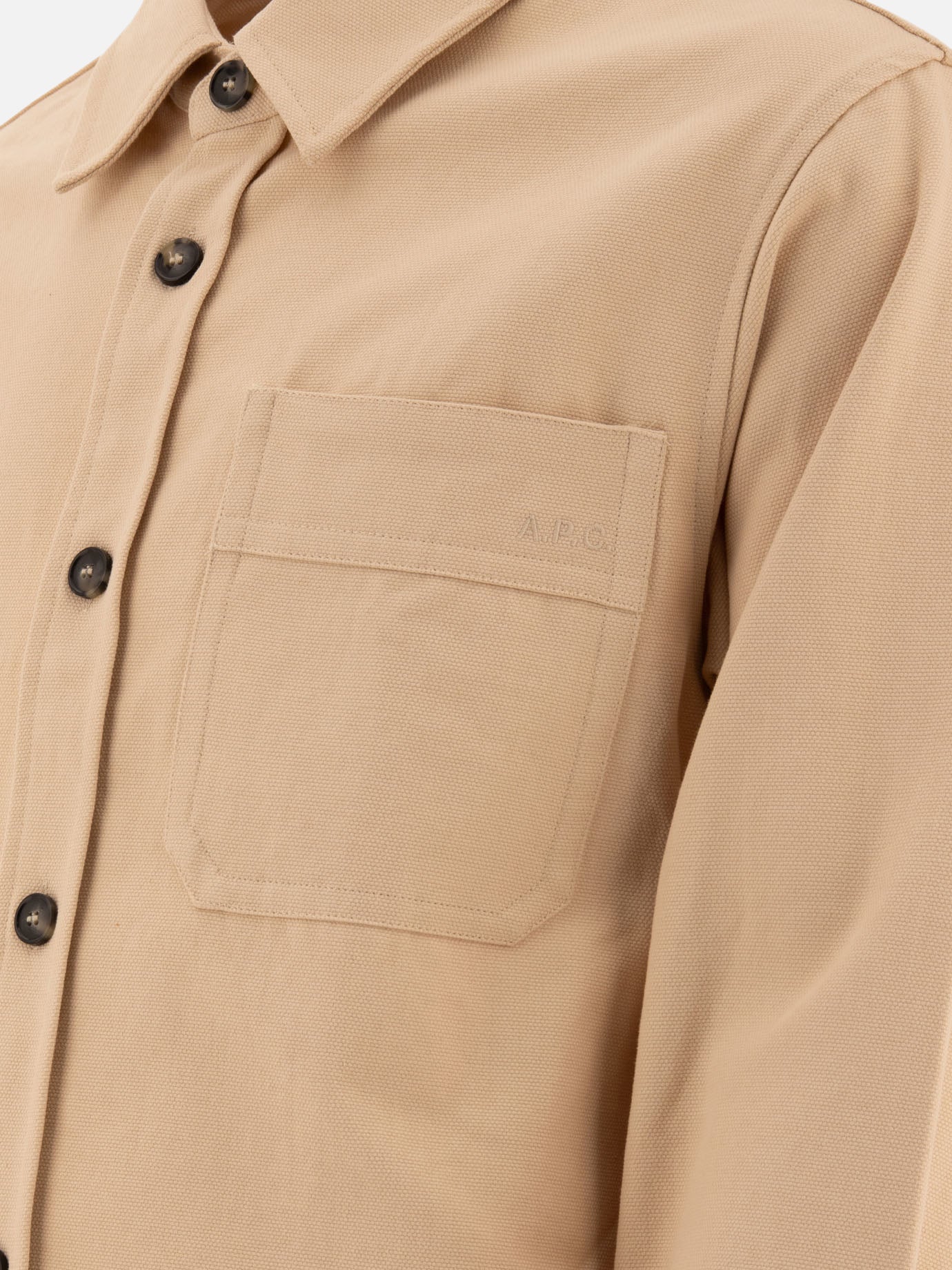 Overshirt jackets Solid colour Beige - A.P.C. Men | PDP | VIETTI Online Store | Zoom-Modal_4