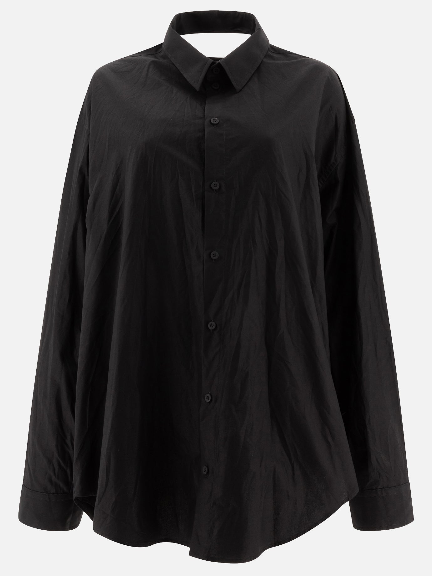 Balenciaga "Suspended" shirt-effect dress Black - Women | VIETTI Online Store Balenciaga "Suspended" shirt-effect dress Black - Women | VIETTI Online Store