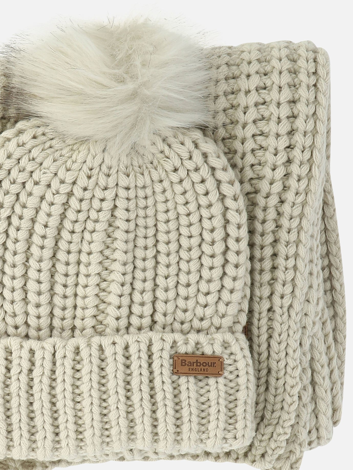 Classic scarves 100% acrylic Beige - Barbour Women | PDP | VIETTI Online Store | Zoom-Modal_2