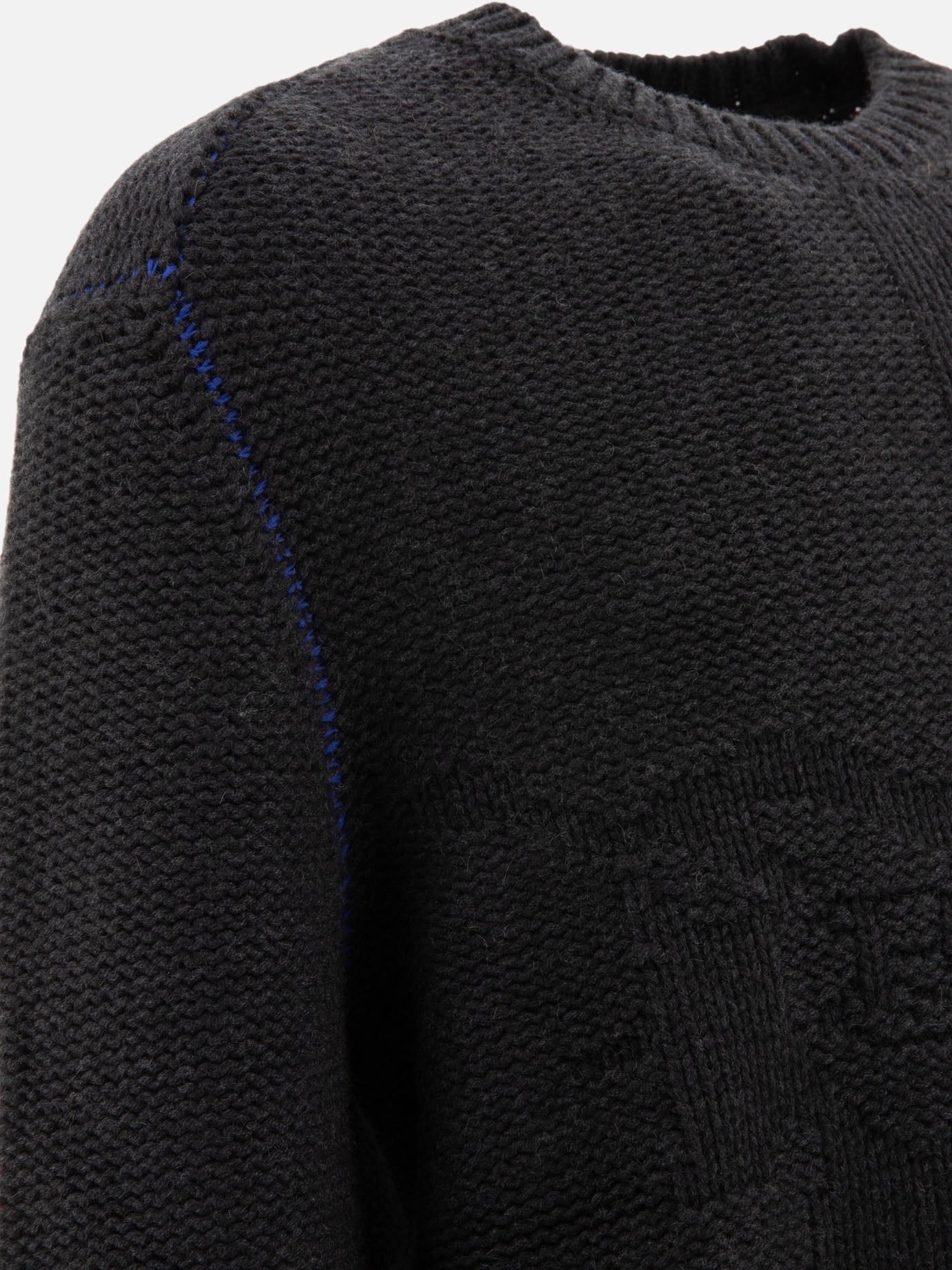 Crewneck sweaters Solid colour Grey - Burberry Men | PDP | VIETTI Online Store | Zoom-Modal_4