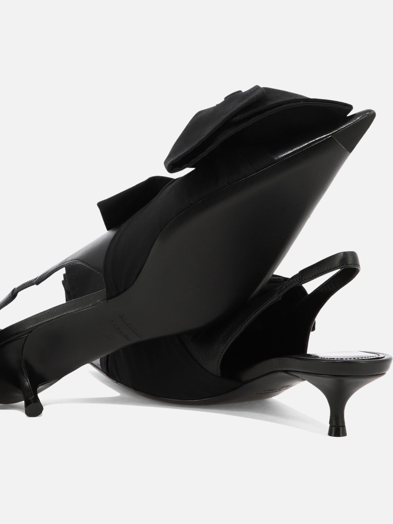 Slingbacks 70% lamb leather 30% cotton - 100% leather Black - Balenciaga Women | PDP | VIETTI Online Store | Zoom-Modal_5