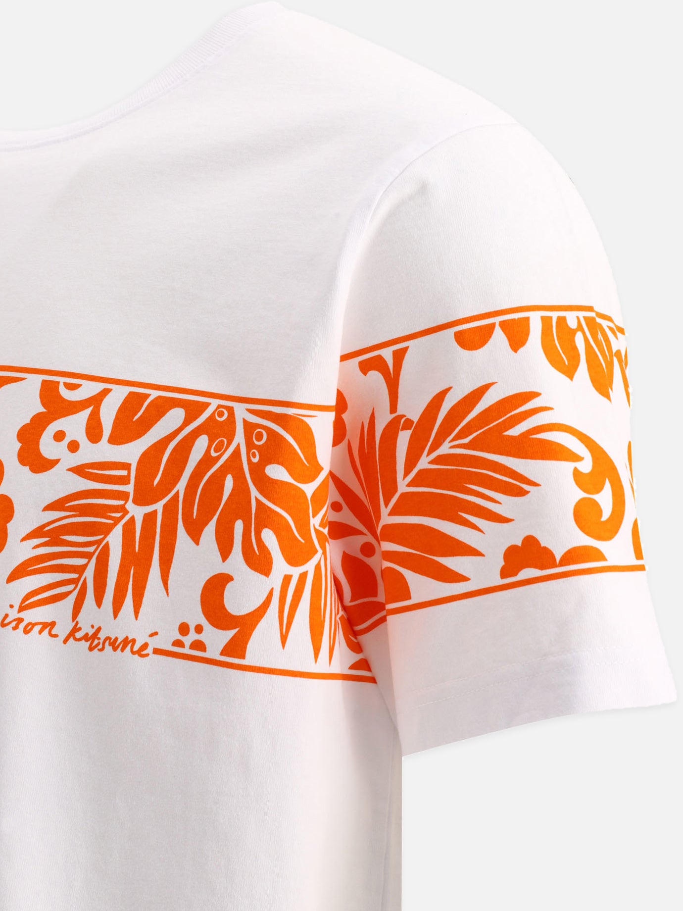Crewneck t-shirts Floral White - Maison Kitsuné Men | PDP | VIETTI Online Store | Zoom-Modal_4