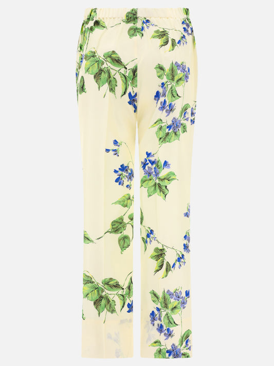 Leisure trousers Floral White - Prada Women | PLP | VIETTI Online Store | 2
