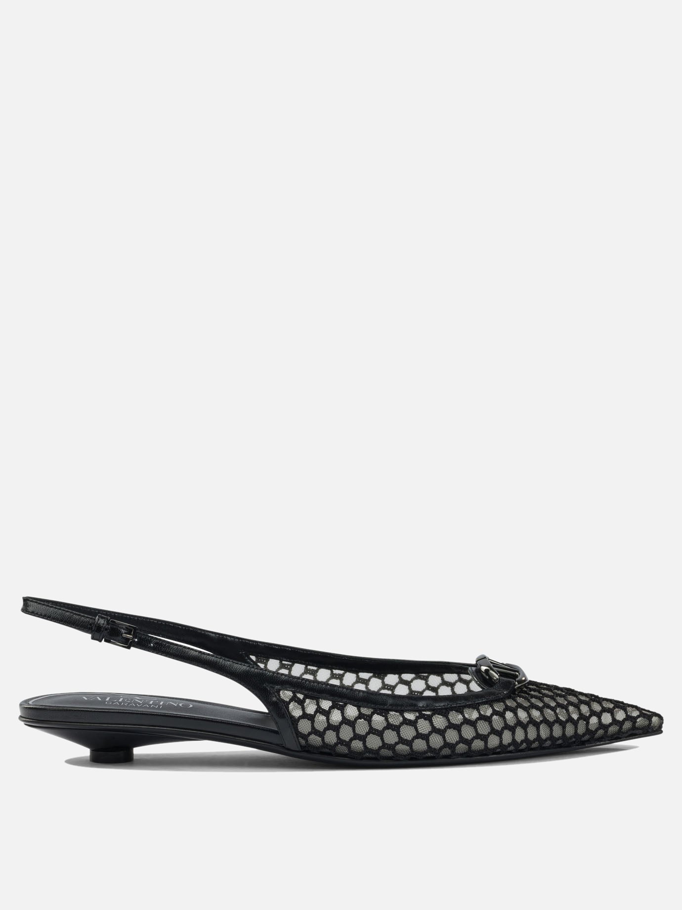 Valentino Garavani Pointed slingback ballet flats 20 mm Black